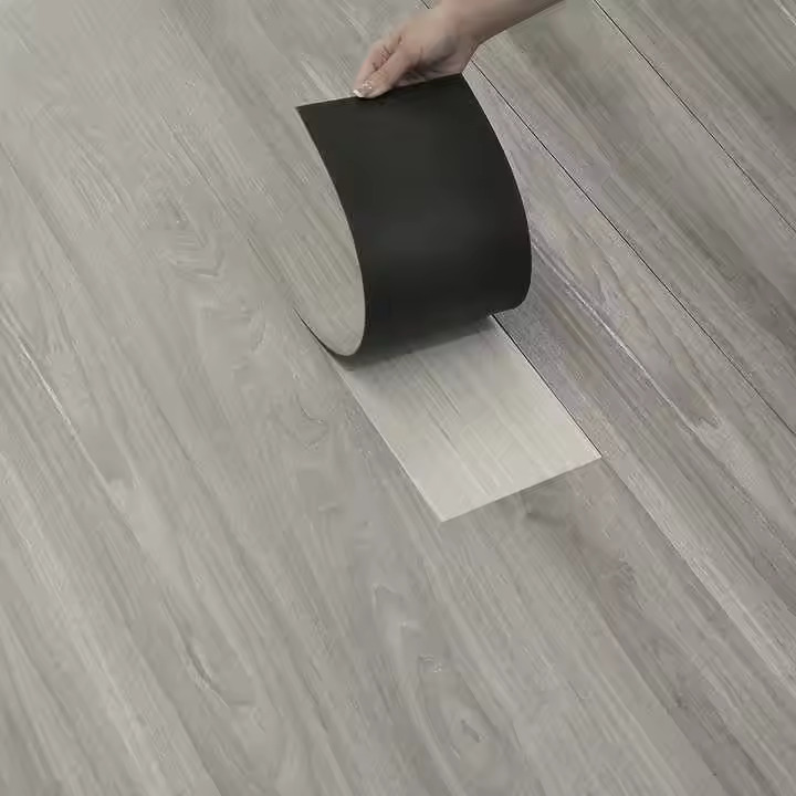 کفپوش پی وی سی - رنگ طوسی لجنی تایل کفپوش پی وی سی