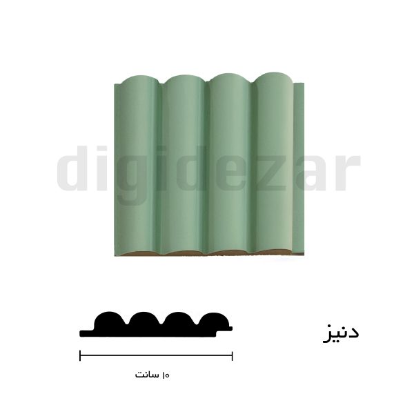 قالب دنیز رنگ سبز کاهویی