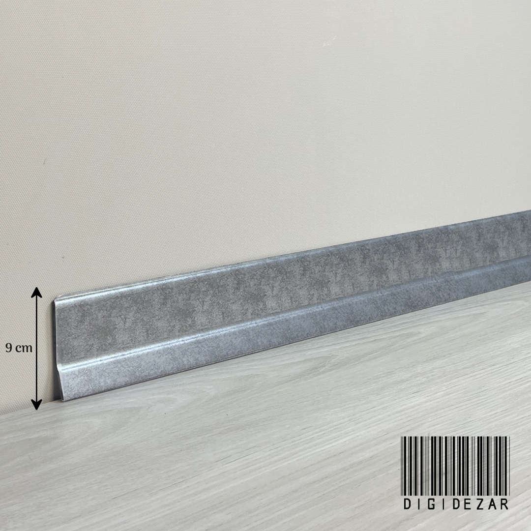 قرنیز پی وی سی رنگ طوسی پتینه روشن قرنیز پی وی سی رنگ طوسی پتینه روشن