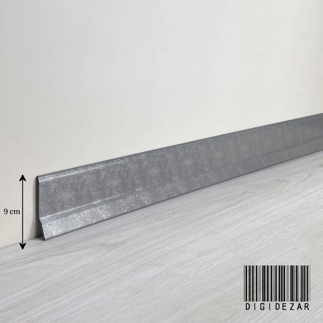 قرنیز پی وی سی رنگ طوسی پتینه قرنیز پی وی سی رنگ طوسی پتینه